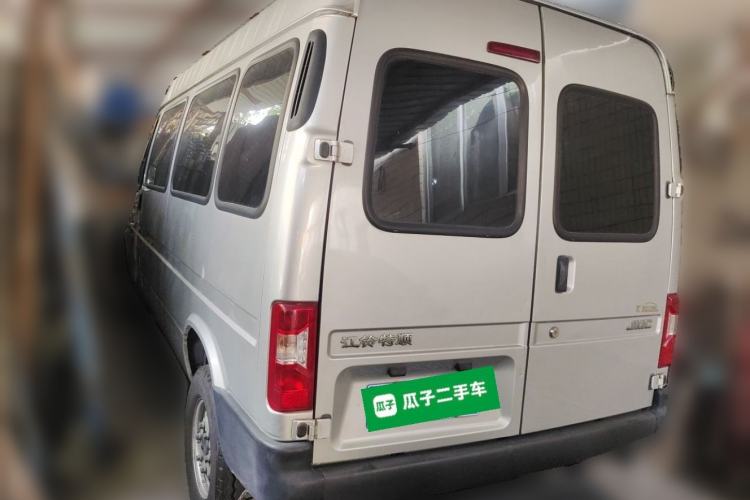 Used JMC Transit 2019 2.8T Commercial Version Long Wheelbase Mid-Roof 6-Seater Rear Single Tire China VI Emission Standard – JX493 Rear Left 45 Deg
