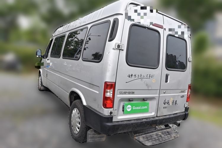 Used JMC Transit 2019 2.8T Commercial Version Long Wheelbase Mid-Roof 6-Seater Rear Single Tire China VI Emission Standard – JX493 Rear Left 45 Deg
