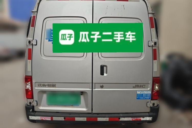 Used JMC Transit 2019 2.8T Commercial Version Long Wheelbase Mid-Roof 3-Seater Rear Single Tire China VI Emission Standard – JX493 Rear