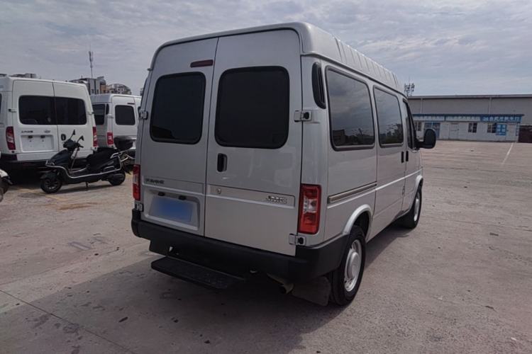 Used JMC Transit 2019 2.8T Commercial Version Short Wheelbase Mid-Roof 6-Seater China VI JX493 Rear Right 45 Deg