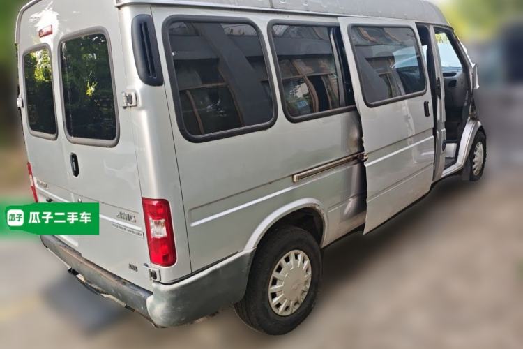 Used JMC Transit 2019 2.8T Commercial Version Long Wheelbase Mid-Roof 6-Seater Rear Single Tire China VI Emission Standard – JX493 Rear Right 45 Deg