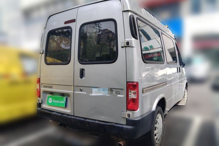 Used JMC Transit 2019 2.8T Commercial Version Short Wheelbase Mid-Roof 6-Seater China VI JX493 Rear Right 45 Deg