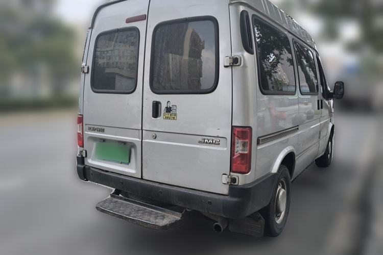 Used JMC Transit 2019 2.8T Commercial Version Short Wheelbase Mid-Roof 6-Seater China VI JX493 Rear Right 45 Deg