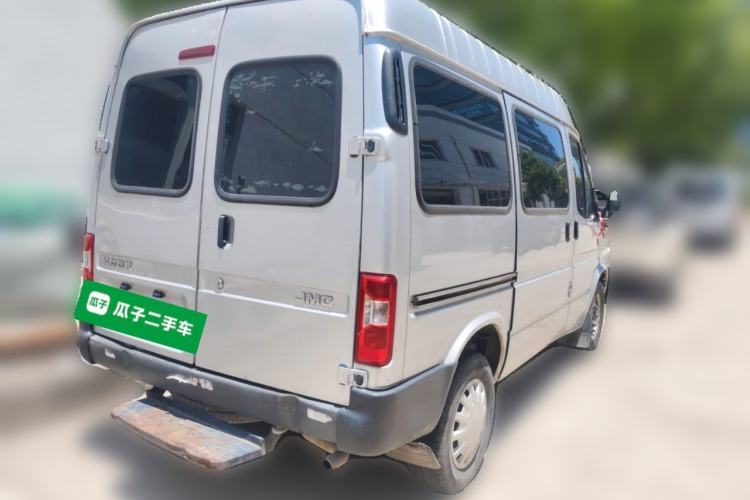 Used JMC Transit 2019 2.8T Commercial Version Short Wheelbase Mid-Roof 6-Seater China VI JX493 Rear Right 45 Deg
