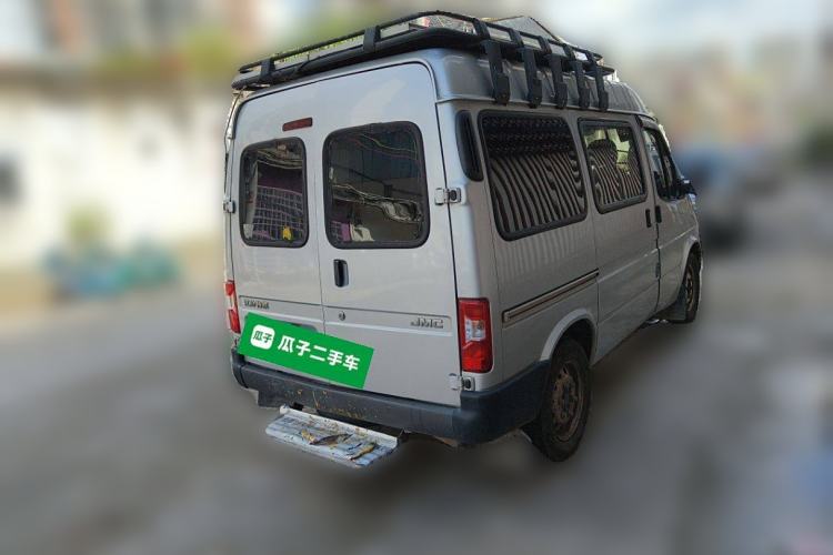 Used JMC Transit 2019 2.8T Commercial Version Short Wheelbase Mid-Roof 6-Seater China VI JX493 Rear Right 45 Deg