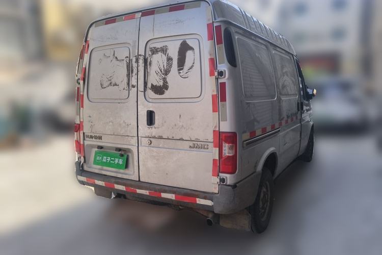 Used JMC Transit 2019 2.8T Commercial Version Short Wheelbase Mid-Roof 3-Seater China VI Standard JX493 Rear Right 45 Deg