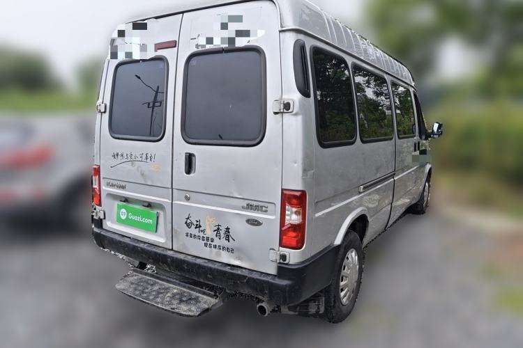 Used JMC Transit 2019 2.8T Commercial Version Long Wheelbase Mid-Roof 6-Seater Rear Single Tire China VI Emission Standard – JX493 Rear Right 45 Deg
