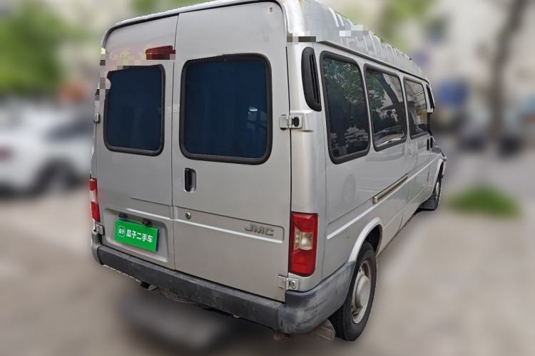 Used JMC Transit 2019 2.8T Commercial Version Long Wheelbase Mid-Roof 6-Seater Rear Single Tire China VI Emission Standard – JX493 Rear Right 45 Deg