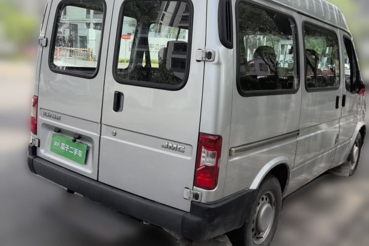 Used JMC Transit 2019 2.8T Commercial Version Short Wheelbase Mid-Roof 6-Seater China VI JX493 Rear Right 45 Deg