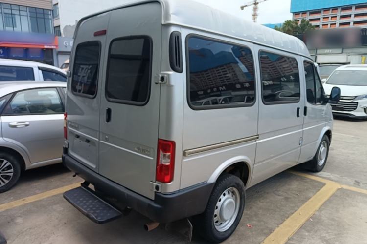 Used JMC Transit 2019 2.8T Commercial Version Short Wheelbase Mid-Roof 6-Seater China VI JX493 Rear Right 45 Deg