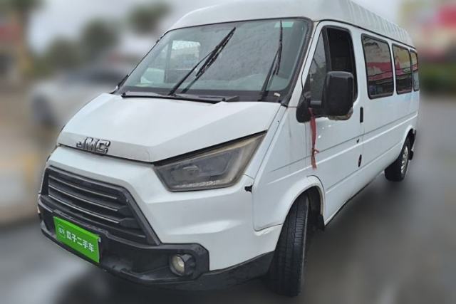 Used JMC Transit 2019 2.8T Commercial Version Long Wheelbase Mid-Roof 6-Seater Rear Single Tire China VI Emission Standard – JX493