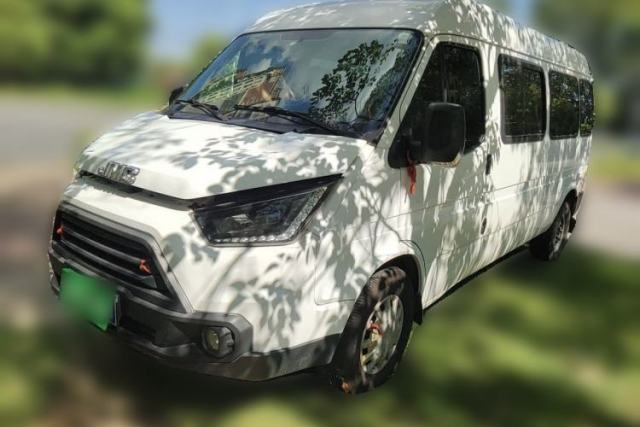 Used JMC Transit 2019 2.8T Commercial Version Long Wheelbase Mid-Roof 6-Seater Rear Single Tire China VI Emission Standard – JX493
