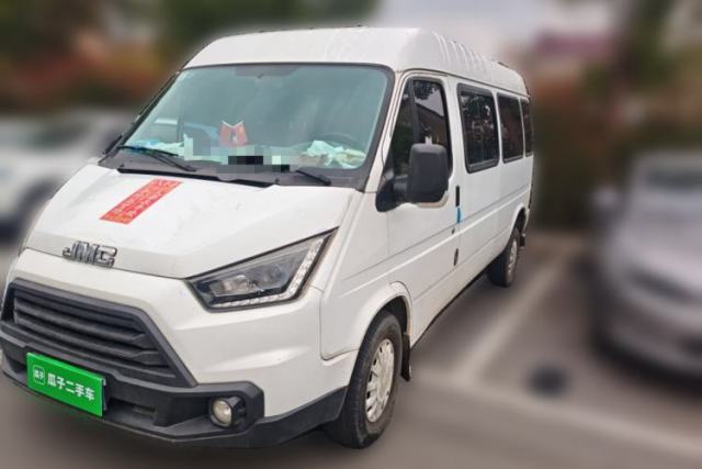 Used JMC Transit 2019 2.8T Commercial Version Long Wheelbase Mid-Roof 6-Seater Rear Single Tire China VI Emission Standard – JX493