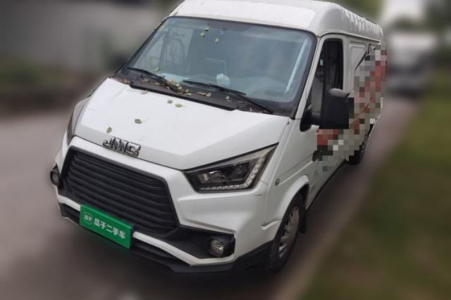 Used JMC Transit 2019 2.8T Commercial Version Long Wheelbase Mid-Roof 3-Seater Rear Single Tire China VI Emission Standard – JX493