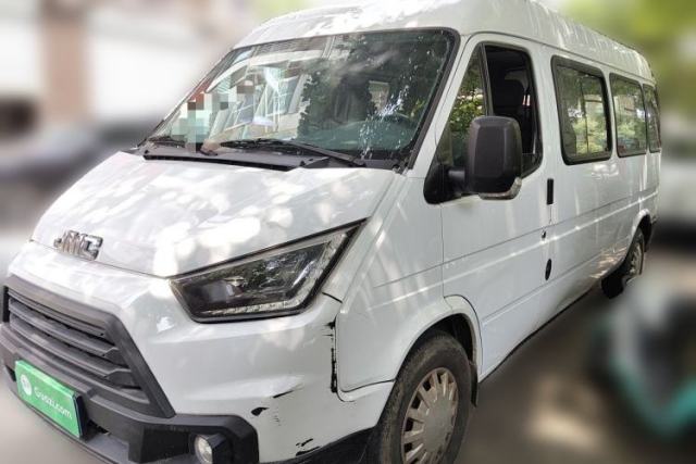 Used JMC Transit 2019 2.8T Commercial Version Long Wheelbase Mid-Roof 6-Seater Rear Single Tire China VI Emission Standard – JX493