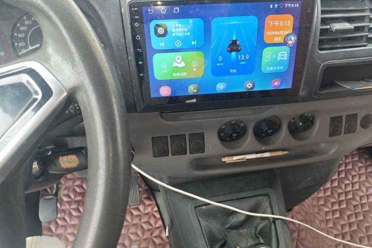 Used JMC Transit 2019 2.8T Commercial Version Long Wheelbase High Roof 6-Seater Rear Single Tire China VI Emission Standard – JX493 Audio And AC Panel
