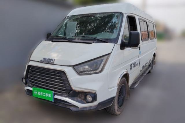 Used JMC Transit 2019 2.8T Commercial Version Long Wheelbase Mid-Roof 6-Seater Rear Single Tire China VI Emission Standard – JX493