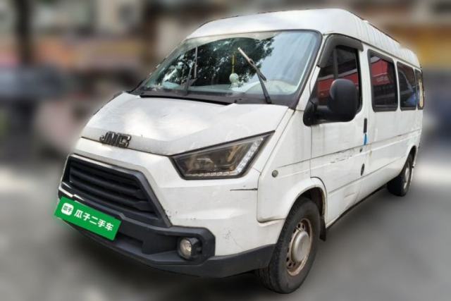 Used JMC Transit 2019 2.8T Commercial Version Long Wheelbase Mid-Roof 6-Seater Rear Single Tire China VI Emission Standard – JX493