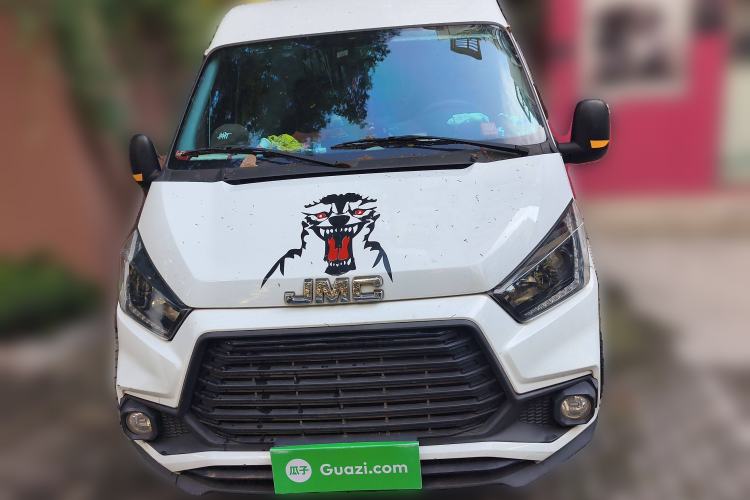 Used JMC Transit 2019 2.8T Commercial Version Long Wheelbase Mid-Roof 6-Seater Rear Single Tire China VI Emission Standard – JX493 Exterior 1