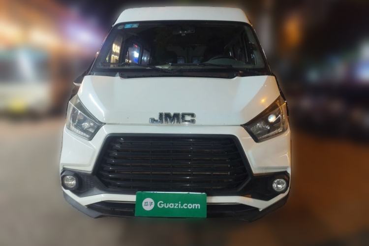 Used JMC Transit 2019 2.8T Commercial Version Long Wheelbase Mid-Roof 6-Seater Rear Single Tire China VI Emission Standard – JX493 Front