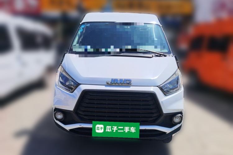 Used JMC Transit 2019 2.8T Commercial Version Intelligent Automatic Transmission Short Wheelbase Mid-Roof Design 6 Seats China VI Emission Standard – JX493 Front