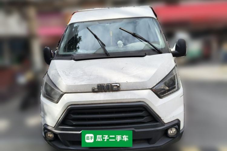 Used JMC Transit 2019 2.8T Commercial Version Long Wheelbase Mid-Roof 6-Seater Rear Single Tire China VI Emission Standard – JX493 Front