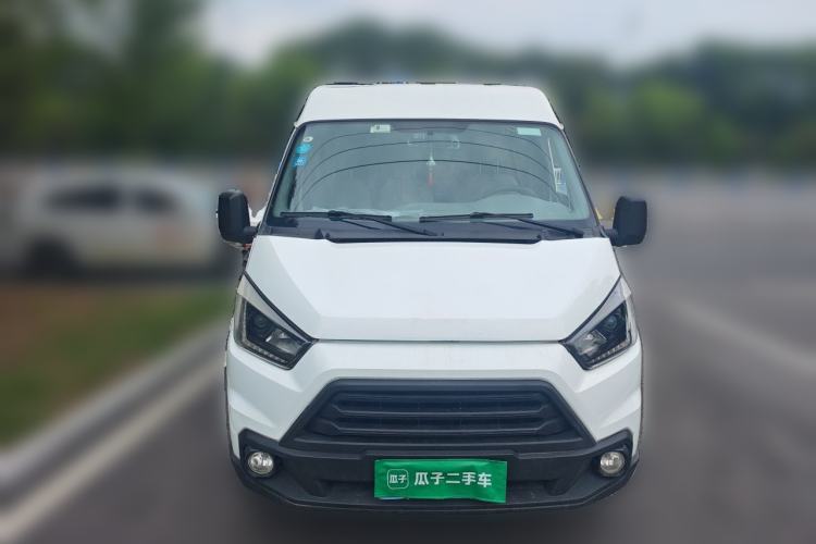 Used JMC Transit 2019 2.8T Commercial Version Long Wheelbase Mid-Roof 6-Seater Rear Single Tire China VI Emission Standard – JX493 Front