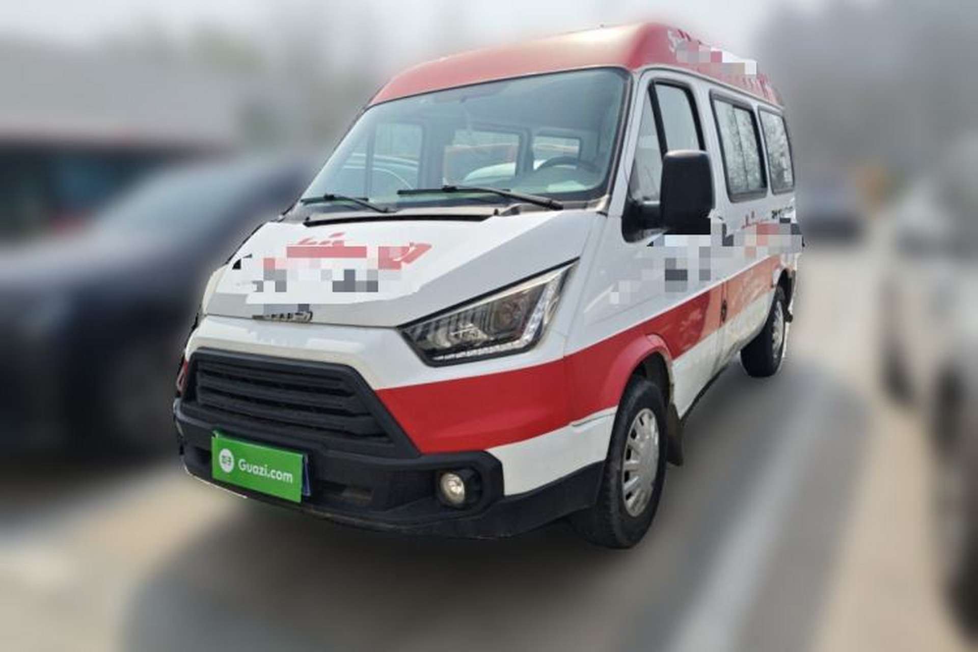 Used JMC Transit 2019 2.8T Commercial Version Short Wheelbase Mid-Roof 6-Seater China VI JX493 Front Left 45 Deg