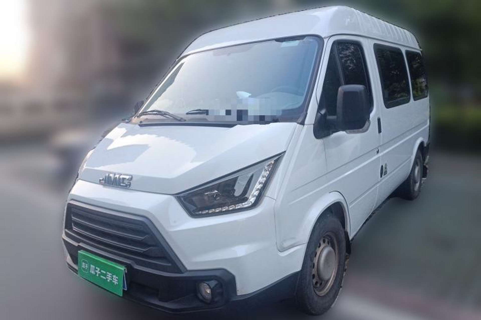 Used JMC Transit 2019 2.8T Commercial Version Short Wheelbase Mid-Roof 6-Seater China VI JX493 Front Left 45 Deg