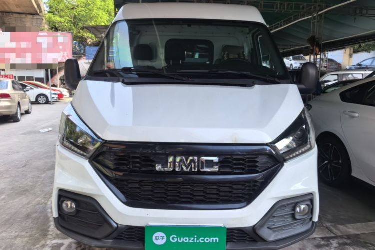 Used JMC Transit 2019 2.8T Commercial Version Short Wheelbase Mid-Roof 3-Seater China VI Standard JX493 Front