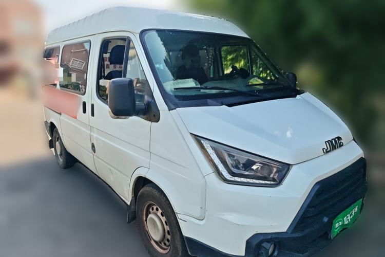 Used JMC Transit 2019 2.8T Commercial Version Short Wheelbase Mid-Roof 6-Seater China VI JX493 Front Right 45 Deg