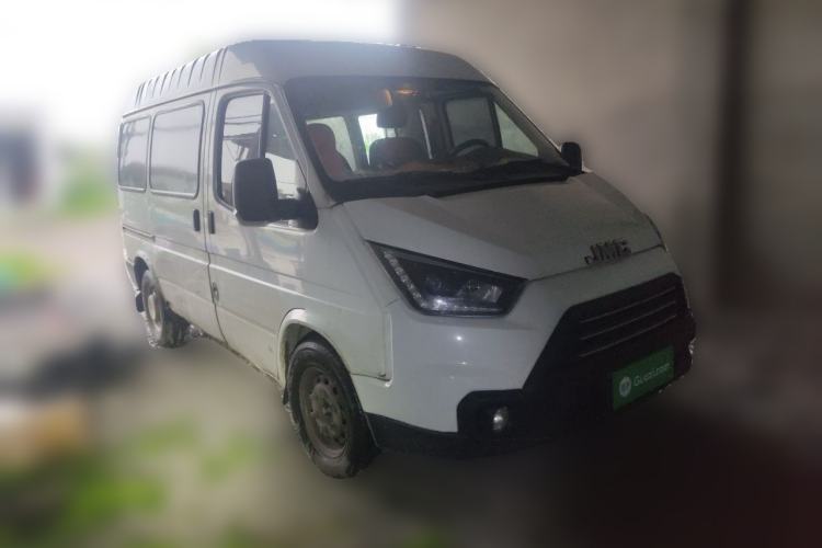 Used JMC Transit 2019 2.8T Commercial Version Short Wheelbase Mid-Roof 6-Seater China VI JX493 Front Right 45 Deg