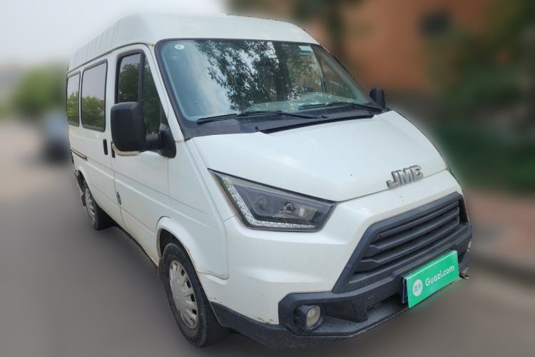 Used JMC Transit 2019 2.8T Commercial Version Short Wheelbase Low Roof 6-Seater China VI Emission Standard JX493 Front Right 45 Deg