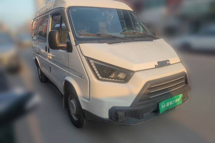 Used JMC Transit 2019 2.8T Commercial Version Short Wheelbase Mid-Roof 6-Seater China VI JX493 Front Right 45 Deg