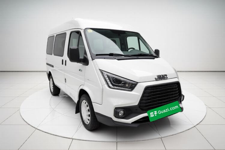 Used JMC Transit 2019 2.8T Commercial Version Short Wheelbase Mid-Roof 6-Seater China VI JX493 Front Right 45 Deg