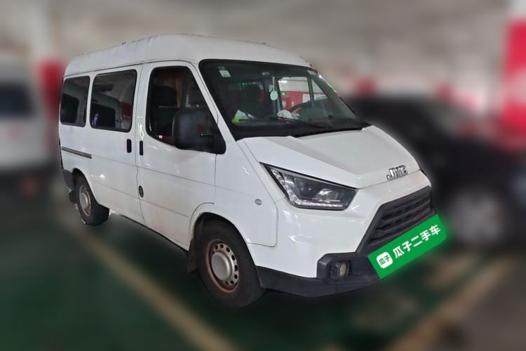 Used JMC Transit 2019 2.8T Commercial Version Short Wheelbase Mid-Roof 6-Seater China VI JX493 Front Right 45 Deg