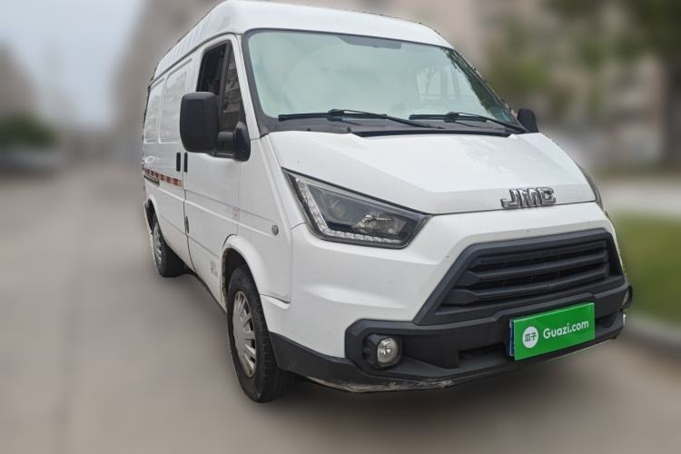 Used JMC Transit 2019 2.8T Commercial Version Short Wheelbase Mid-Roof 3-Seater China VI Standard JX493 Front Right 45 Deg