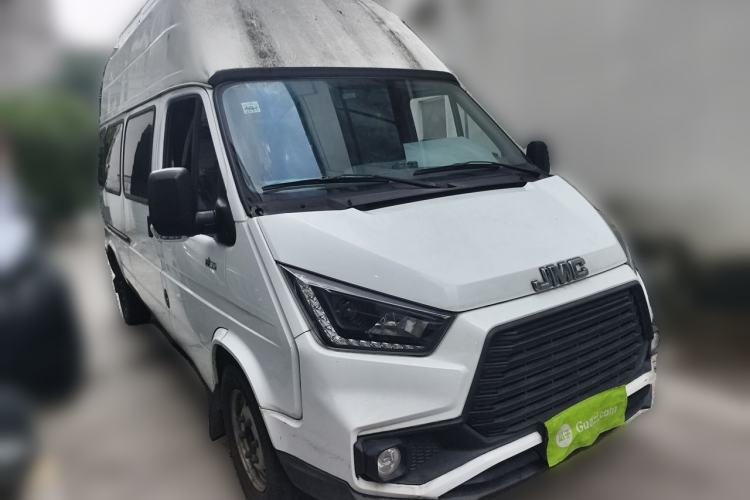 Used JMC Transit 2019 2.8T Commercial Version Long Wheelbase High Roof 6-Seater Rear Single Tire China VI Emission Standard – JX493 Front Right 45 Deg