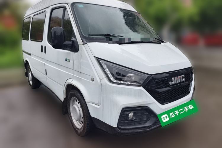 Used JMC Transit 2019 2.8T Commercial Version Short Wheelbase Mid-Roof 6-Seater China VI JX493 Front Right 45 Deg