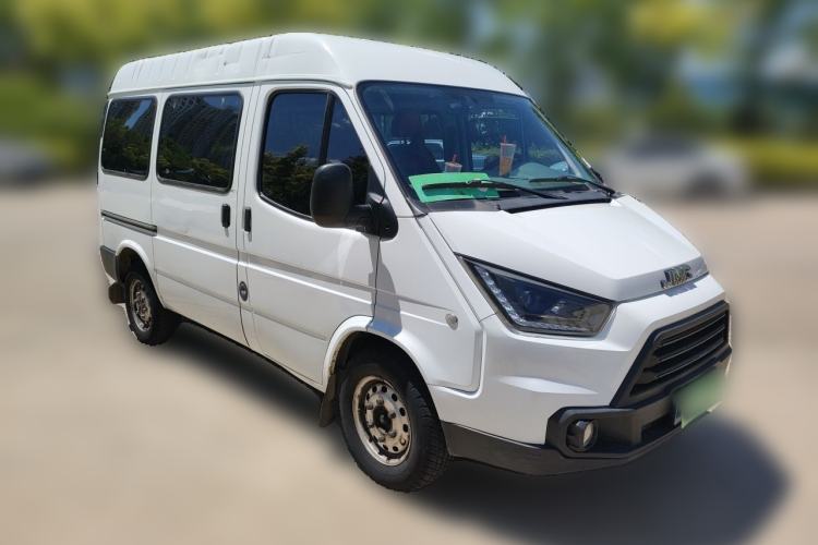 Used JMC Transit 2019 2.8T Commercial Version Short Wheelbase Mid-Roof 6-Seater China VI JX493 Front Right 45 Deg