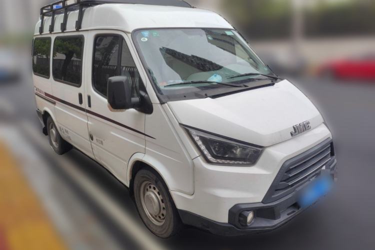Used JMC Transit 2019 2.8T Commercial Version Short Wheelbase Mid-Roof 6-Seater China VI JX493 Front Right 45 Deg