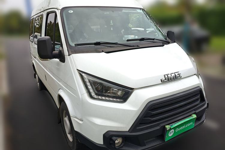 Used JMC Transit 2019 2.8T Commercial Version Short Wheelbase Mid-Roof 6-Seater China VI JX493 Front Right 45 Deg