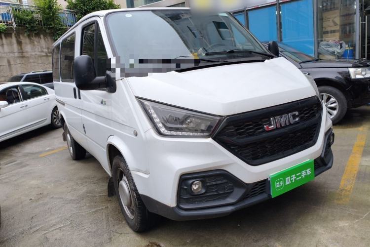 Used JMC Transit 2019 2.8T Commercial Version Short Wheelbase Low Roof 6-Seater China VI Emission Standard JX493 Front Right 45 Deg