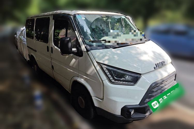 Used JMC Transit 2019 2.8T Commercial Version Short Wheelbase Low Roof 6-Seater China VI Emission Standard JX493 Front Right 45 Deg