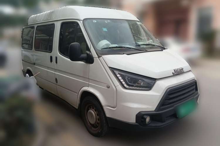 Used JMC Transit 2019 2.8T Commercial Version Short Wheelbase Mid-Roof 6-Seater China VI JX493 Front Right 45 Deg