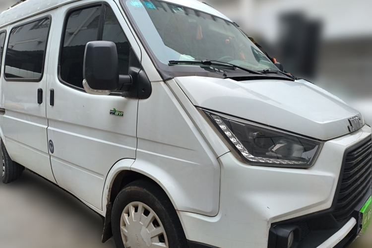 Used JMC Transit 2019 2.8T Commercial Version Short Wheelbase Mid-Roof 6-Seater China VI JX493 Front Right 45 Deg