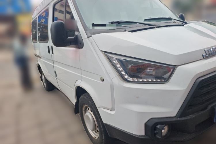 Used JMC Transit 2019 2.8T Commercial Version Short Wheelbase Mid-Roof 6-Seater China VI JX493 Front Right 45 Deg