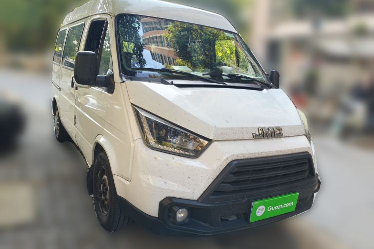 Used JMC Transit 2019 2.8T Commercial Version Short Wheelbase Mid-Roof 6-Seater China VI JX493 Front Right 45 Deg