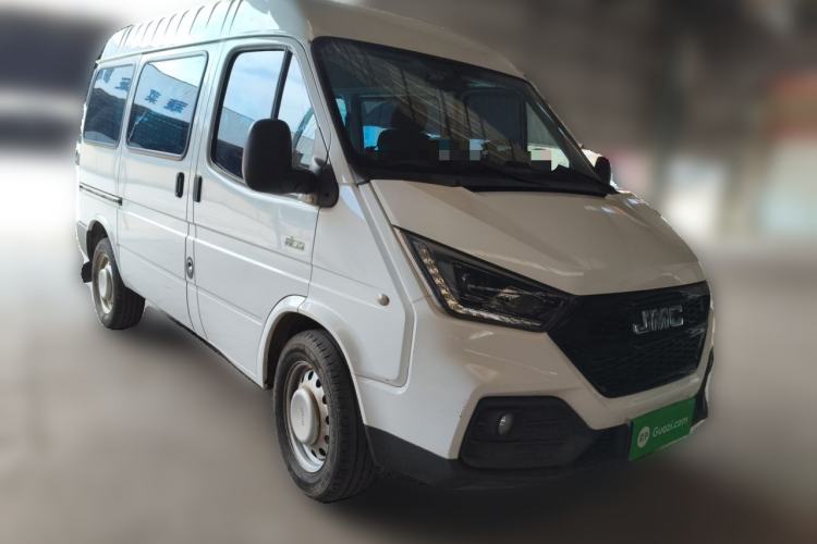 Used JMC Transit 2019 2.8T Commercial Version Short Wheelbase Mid-Roof 7-Seater China VI Standard JX493 Front Right 45 Deg