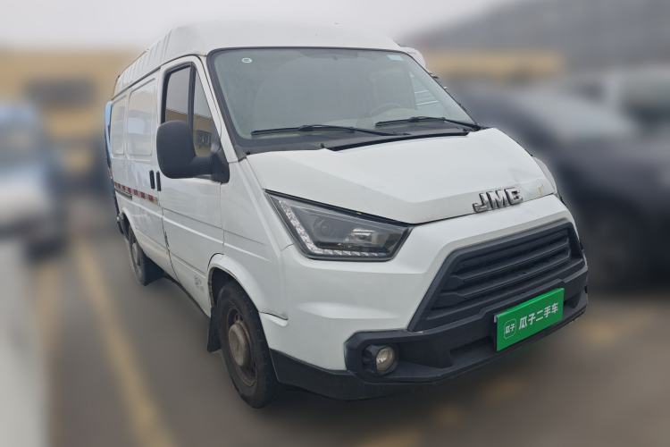 Used JMC Transit 2019 2.8T Commercial Version Short Wheelbase Mid-Roof 3-Seater China VI Standard JX493 Front Right 45 Deg